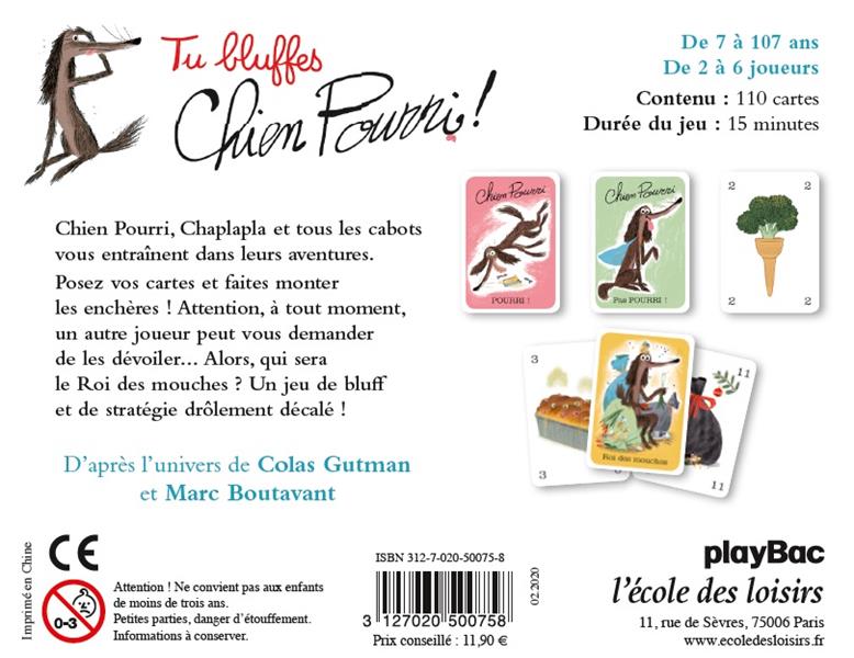 Back cover of Tu bluffes Chien Pourri