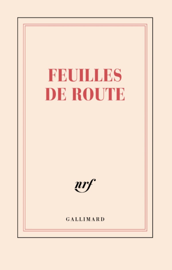 Front cover of Feuilles de route