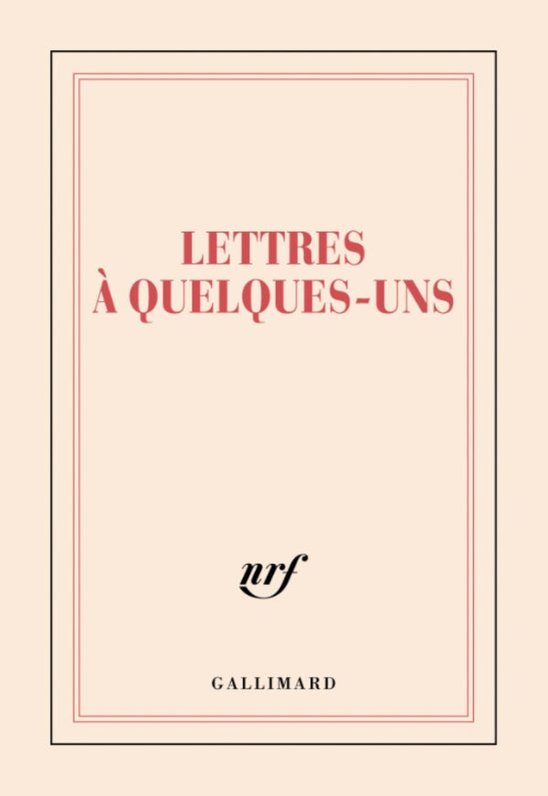 Front cover of étui 15 cartes "lettres à quelques-uns"