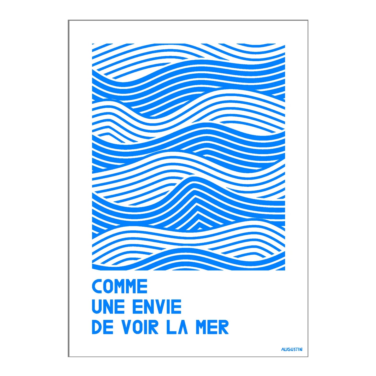 Voir la mer - carte postale