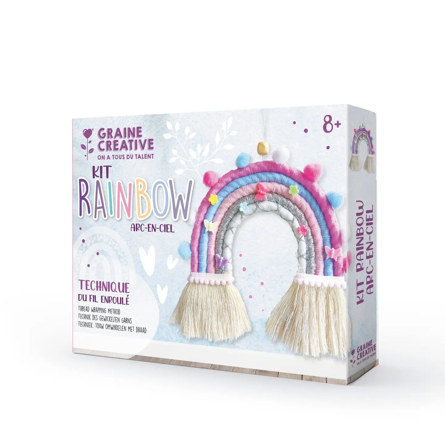 Kit arc-en-ciel colore art du fil enfant