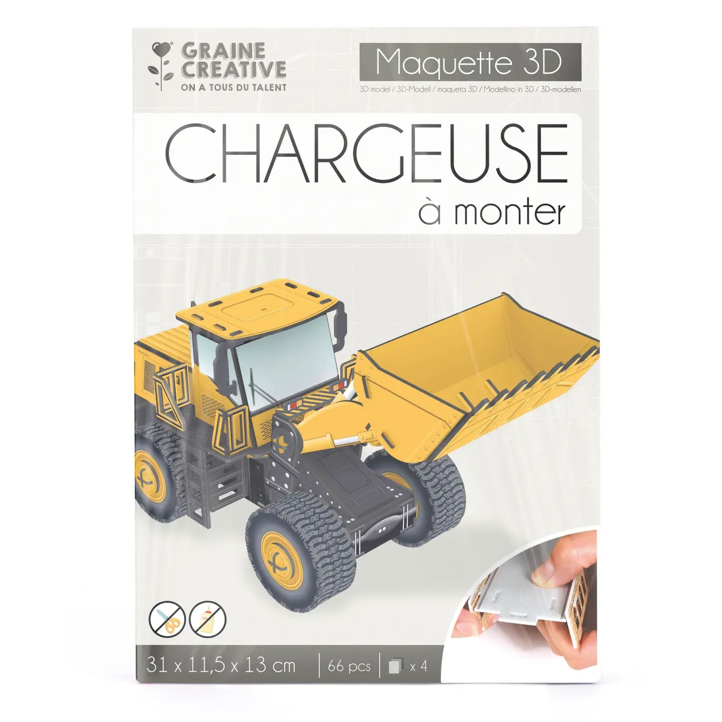 Puzzle maquette chargeuse