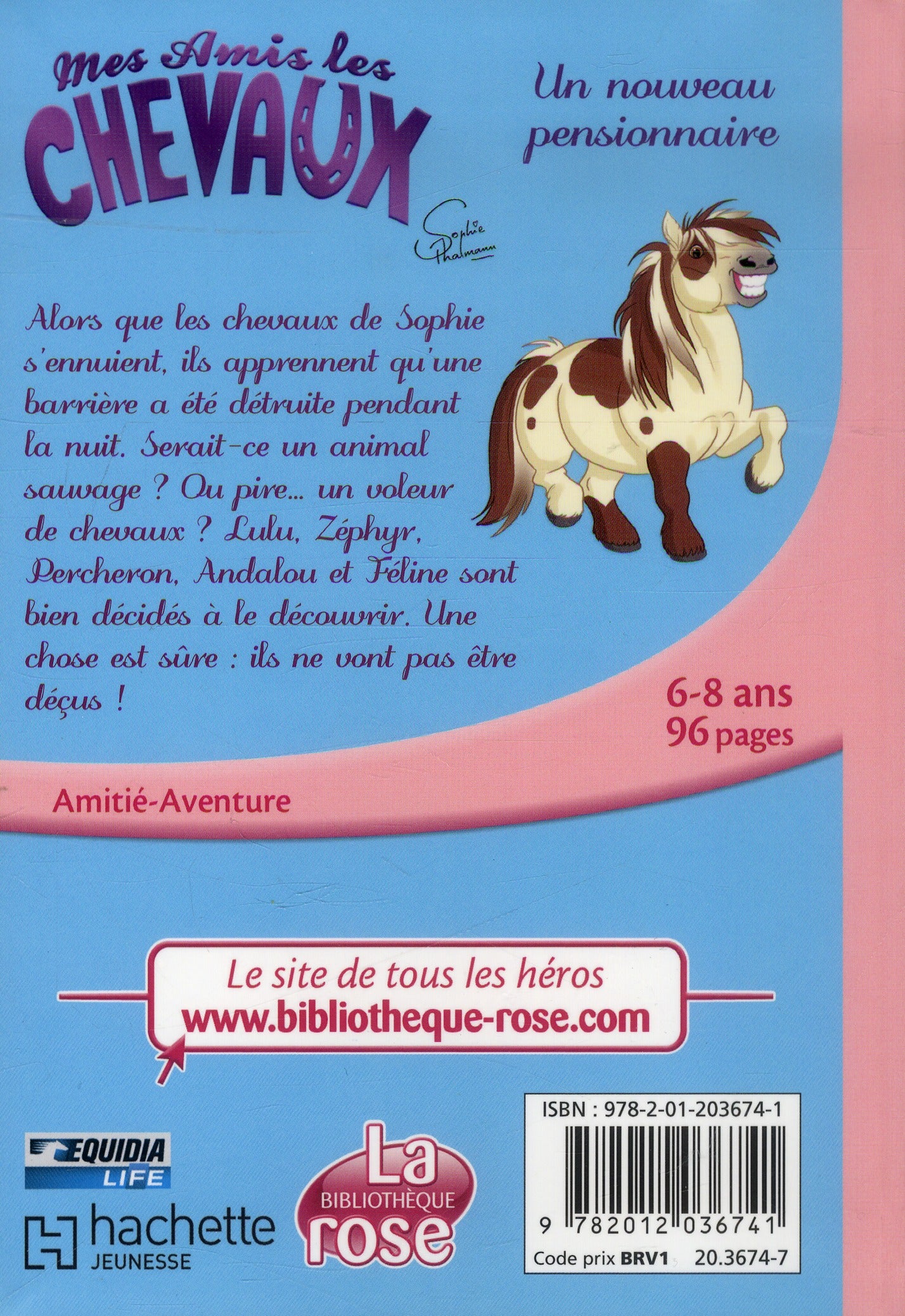 Back cover of Mes amis les chevaux Tome 1 : un nouveau pensionnaire