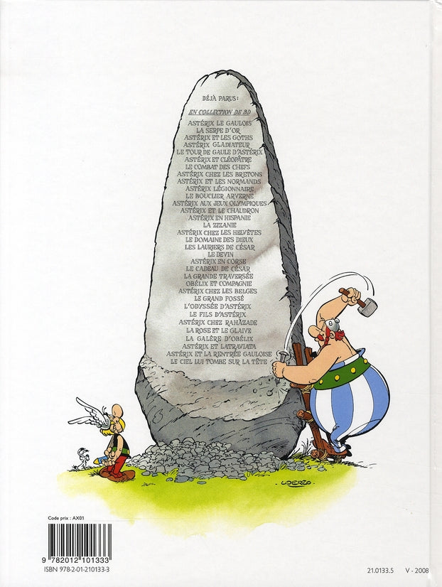 Back cover of Astérix Tome 1 : Astérix le gaulois