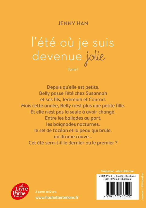 Back cover of L'été où je suis devenue jolie