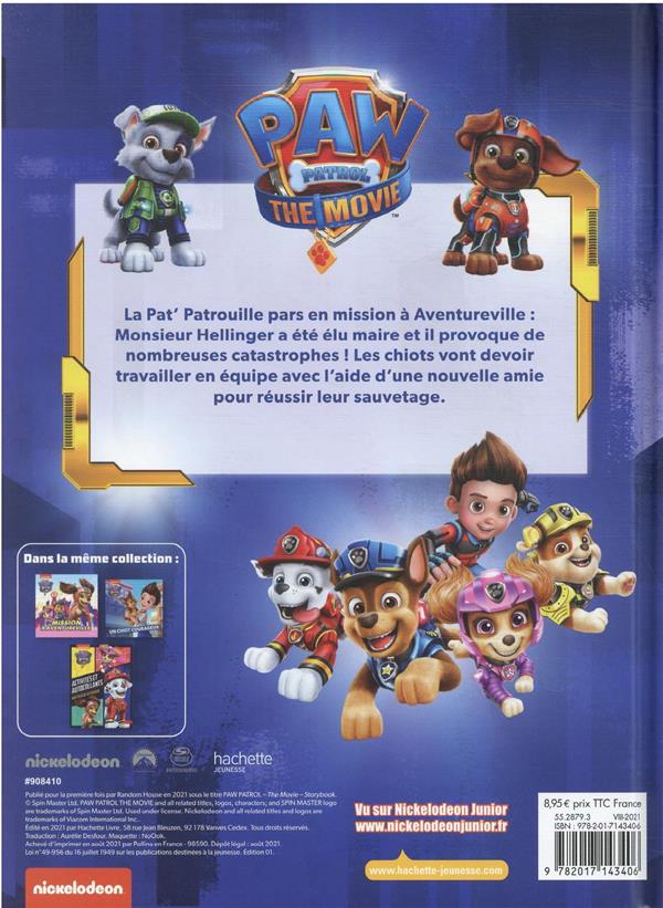 Back cover of La Pat'Patrouille : le film ; l'album du film