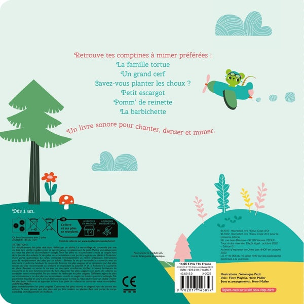 Back cover of Mes comptines à mimer