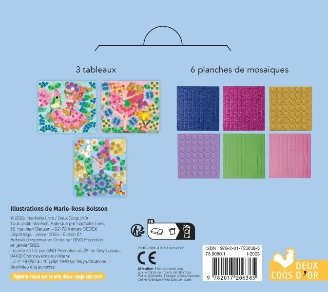 Back cover of Les ateliers du calme : mosaïques fées