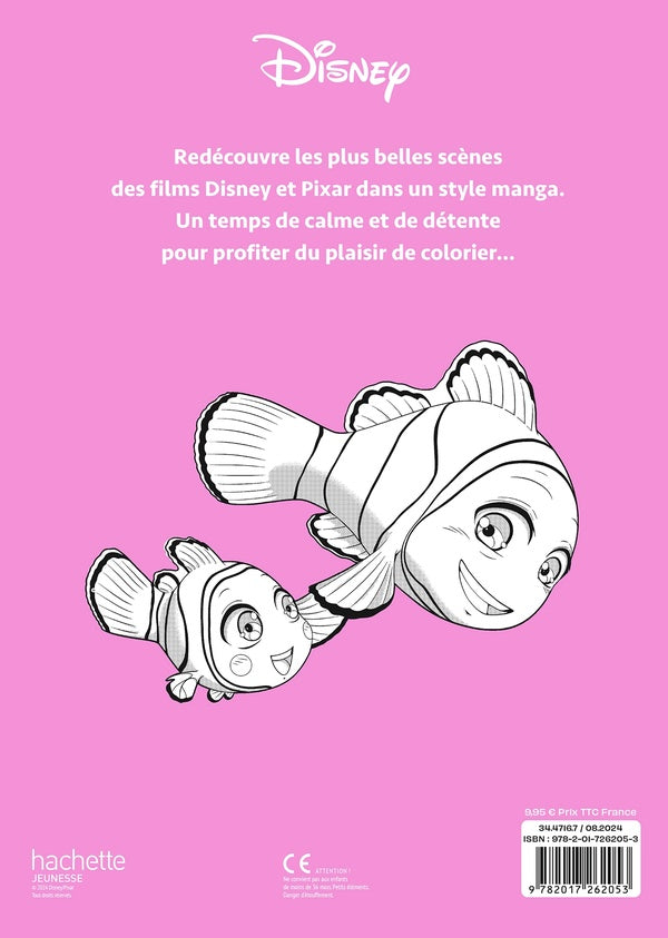 Back cover of Atelier de coloriages teens : 40 scènes de manga