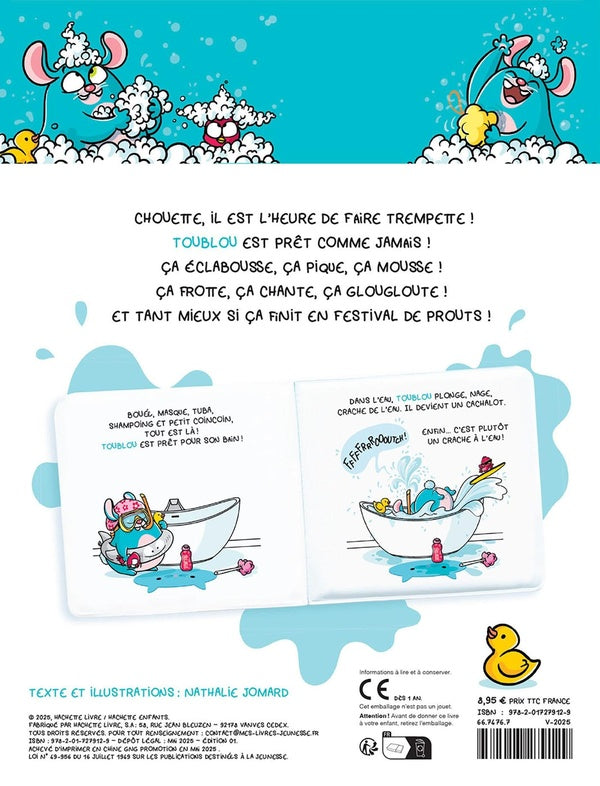 Back cover of Toublou : Mon livre de bain : Au bain, zinzin !