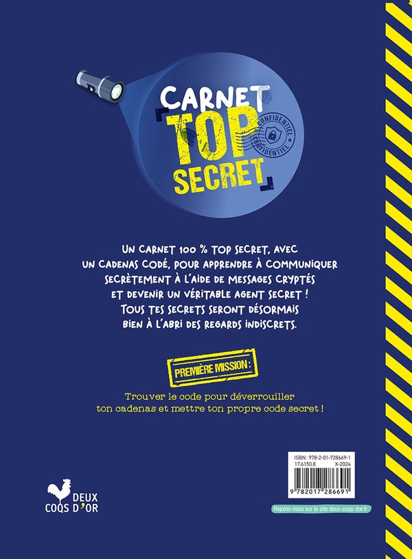 Back cover of Carnet top secret