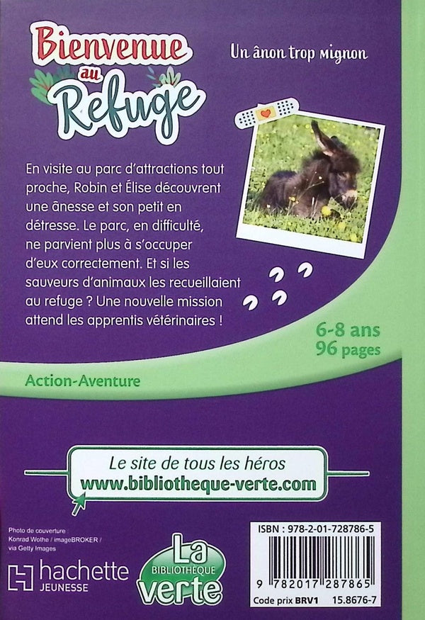 Back cover of Bienvenue au refuge Tome 10 : Un âne trop mignon