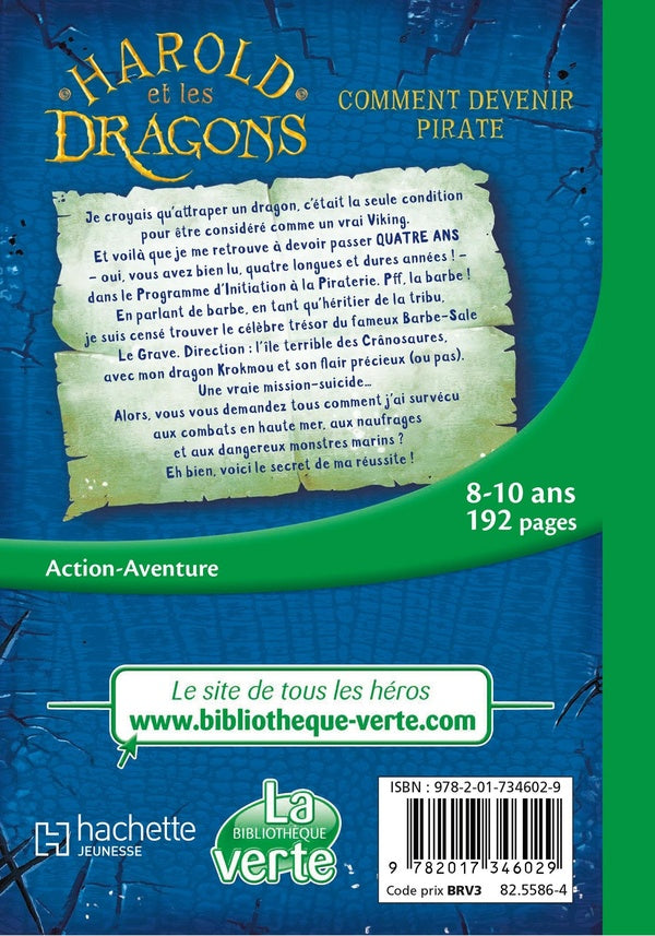 Back cover of Harold et les dragons Tome 2 : Comment devenir pirate