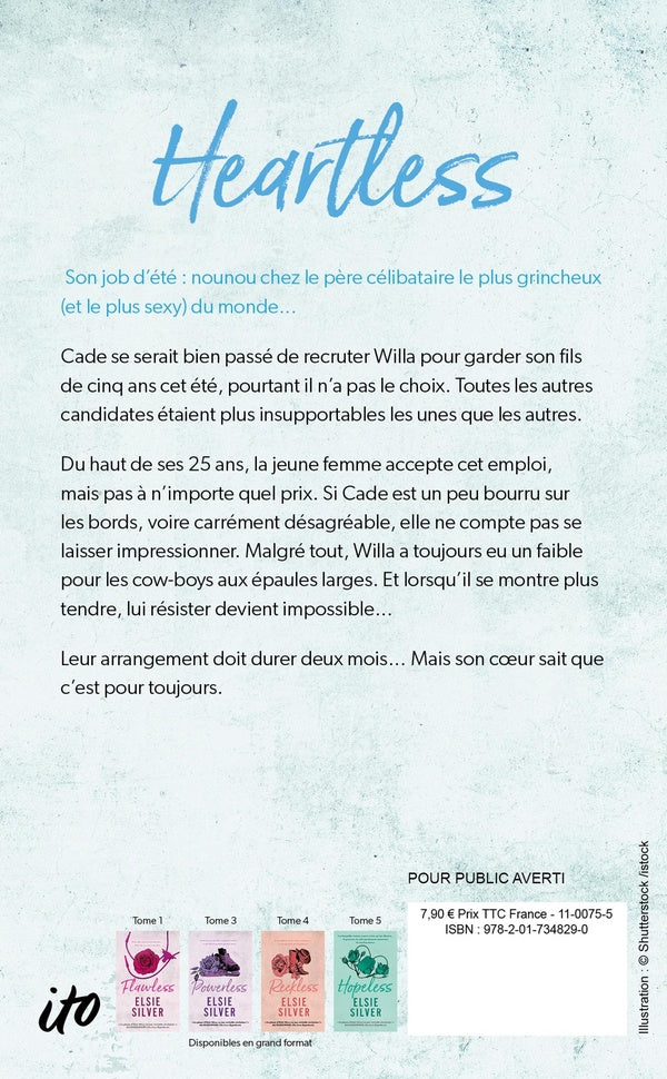 Back cover of Chestnut Springs Tome 2 : Heartless (réservé à un public averti)