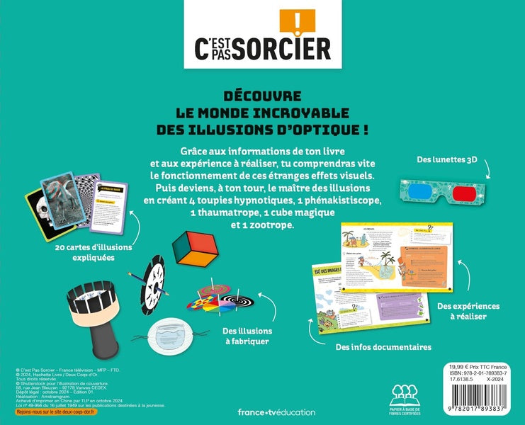 Back cover of C'est pas sorcier : Illusions d'optique