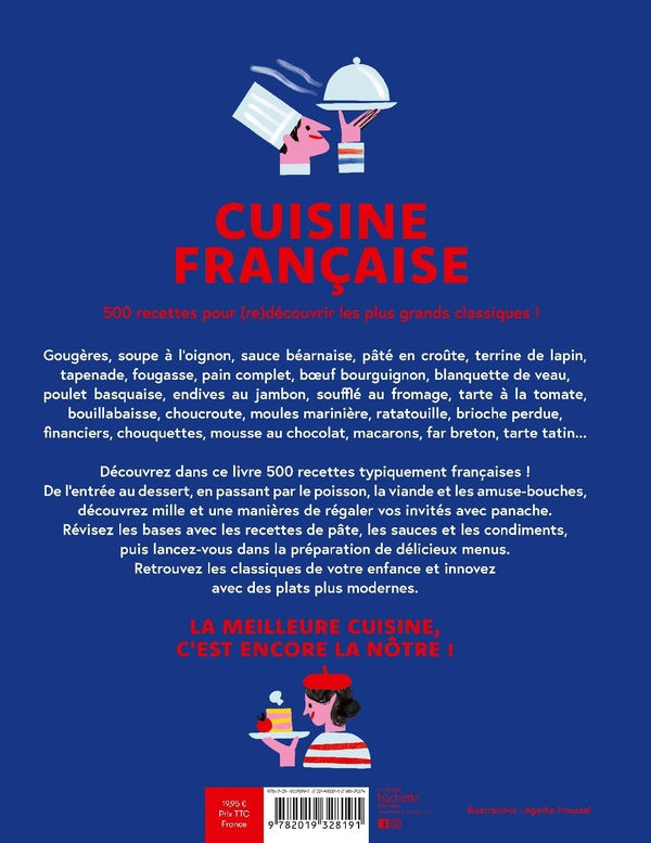 Back cover of Cuisine française : 500 recettes pour (re)découvrir les plus grands classiques
