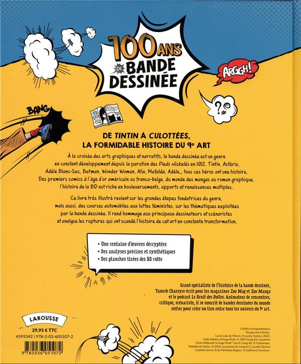 Back cover of 100 ans de bande dessinée