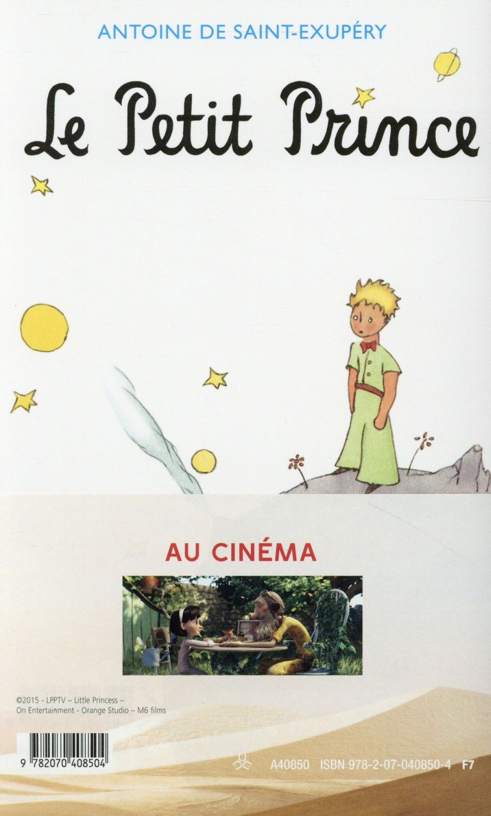 Back cover of Le Petit Prince (Avec des aquarelles de l'auteur)