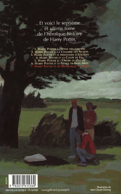 Back cover of Harry Potter Tome 7 : Harry Potter et les reliques de la mort