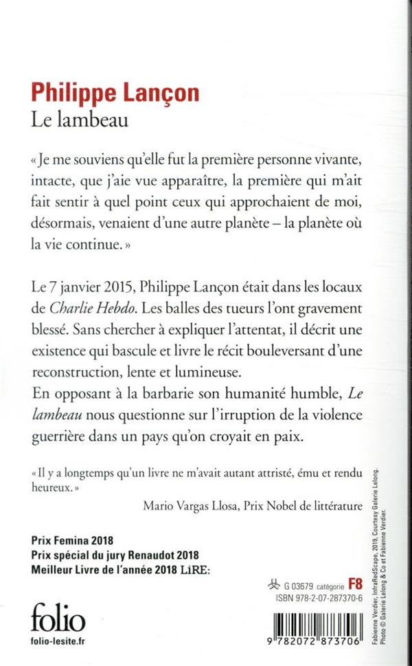 Back cover of Le lambeau