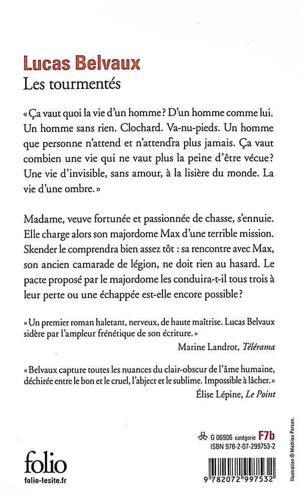 Back cover of Les tourmentés