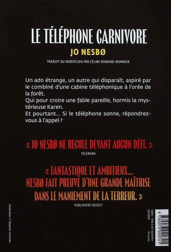 Back cover of Le téléphone carnivore