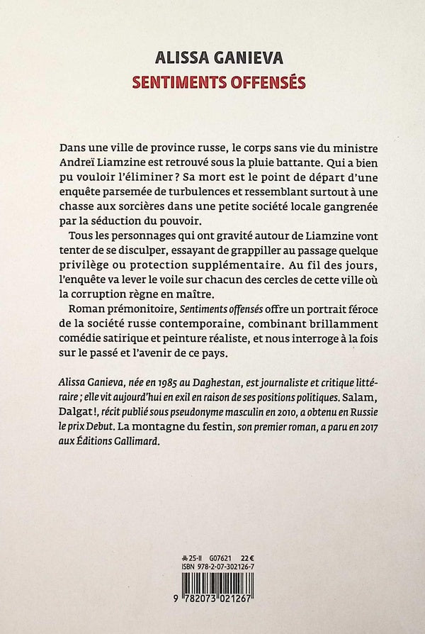 Back cover of Sentiments offensés