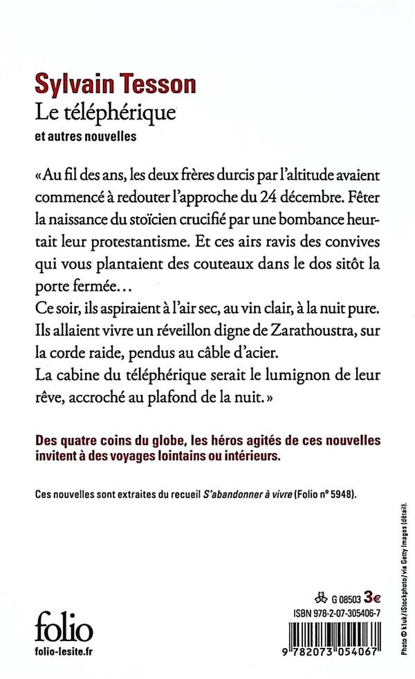 Back cover of Le téléphérique et autres nouvelles