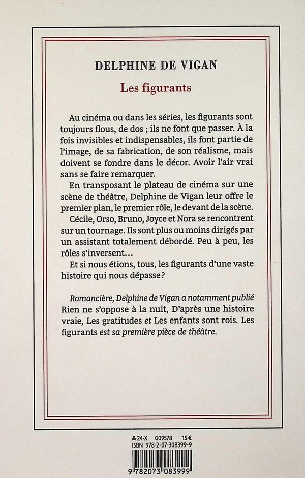Back cover of Les Figurants
