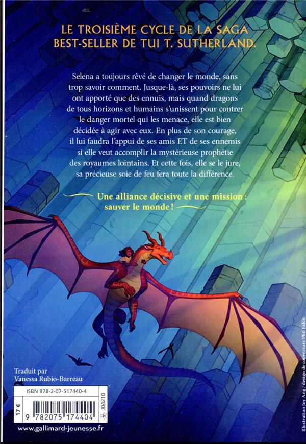 Back cover of Les royaumes de feu Tome 15 : Les flammes de l'espoir