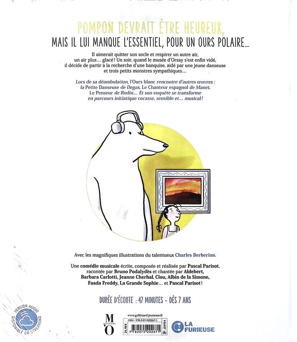 Back cover of Pompon, Pompon : Une balade au musée d'Orsay
