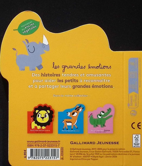 Back cover of Petit Rhino est fier