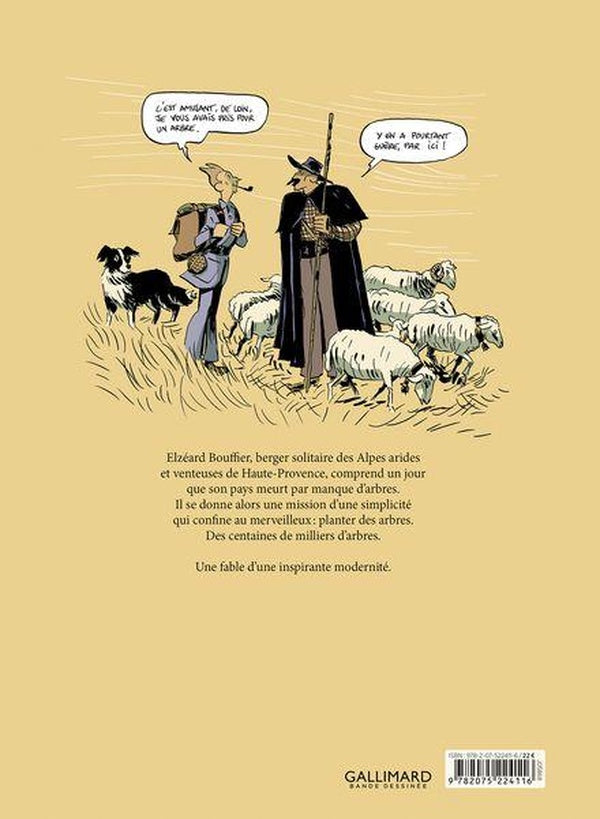 Back cover of L'homme qui plantait des arbres
