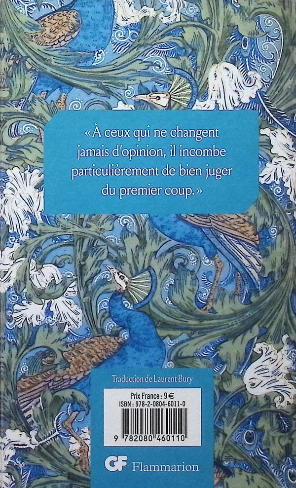 Back cover of Orgueil et préjugés (Préface d'Alice Zeniter)