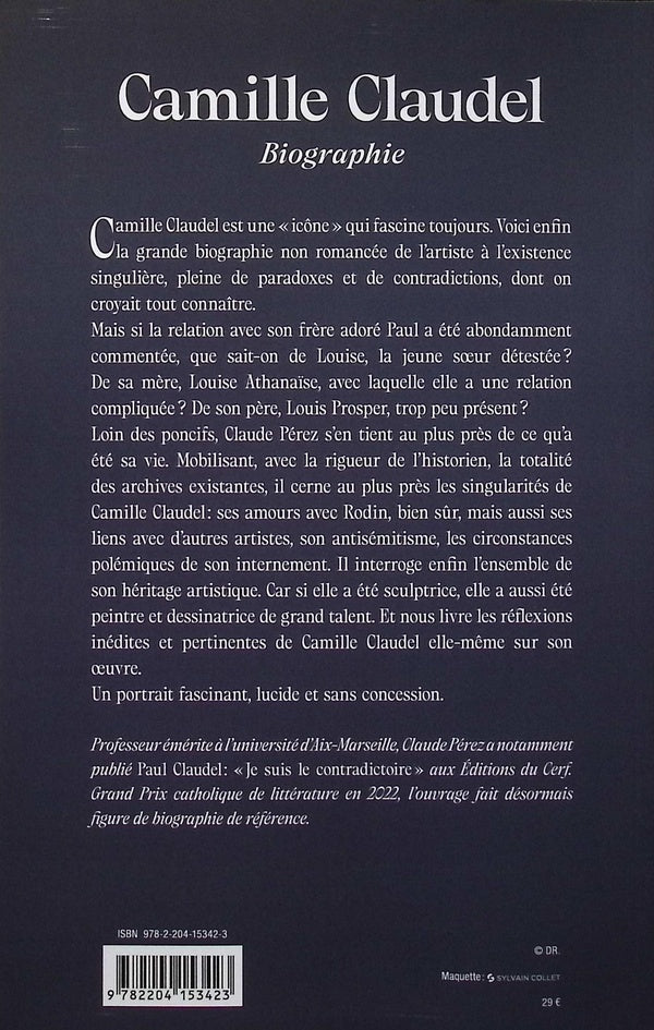 Back cover of Camille Claudel