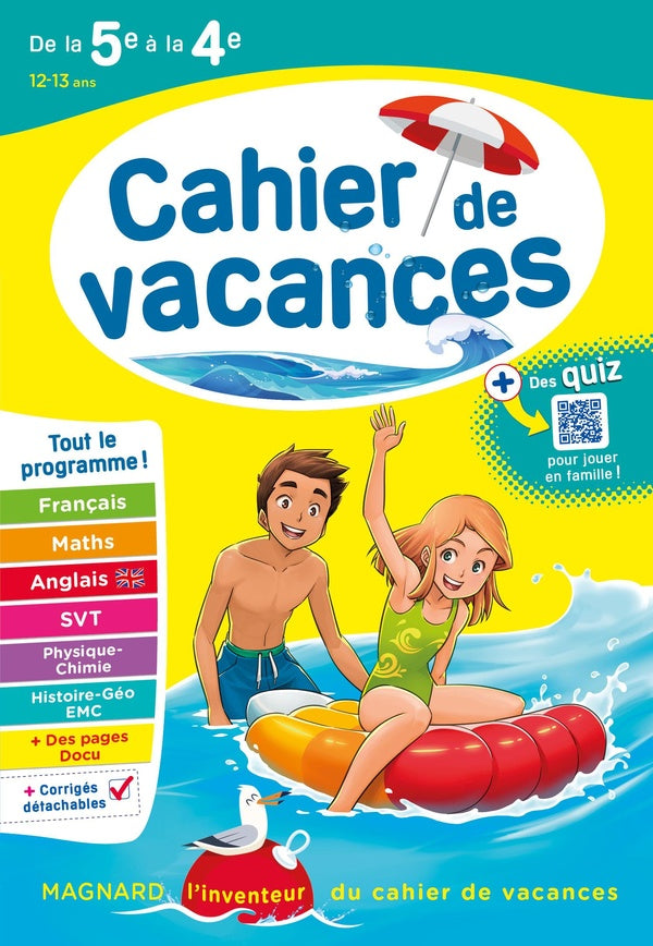 Front cover of Cahier de vacances : de la 5e vers la 4e (édition 2023)