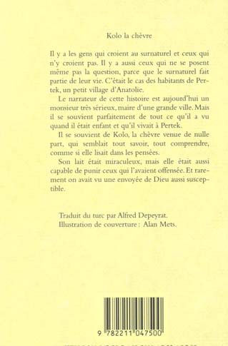 Back cover of Kolo la chevre (9 ANS)