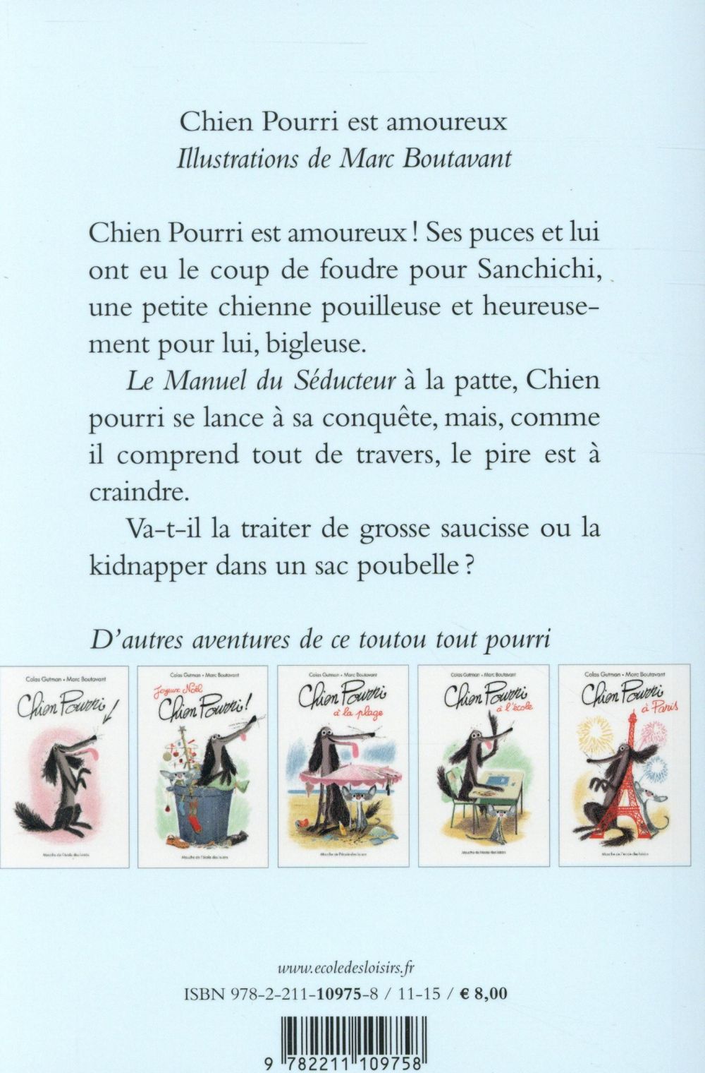 Back cover of Chien pourri est amoureux