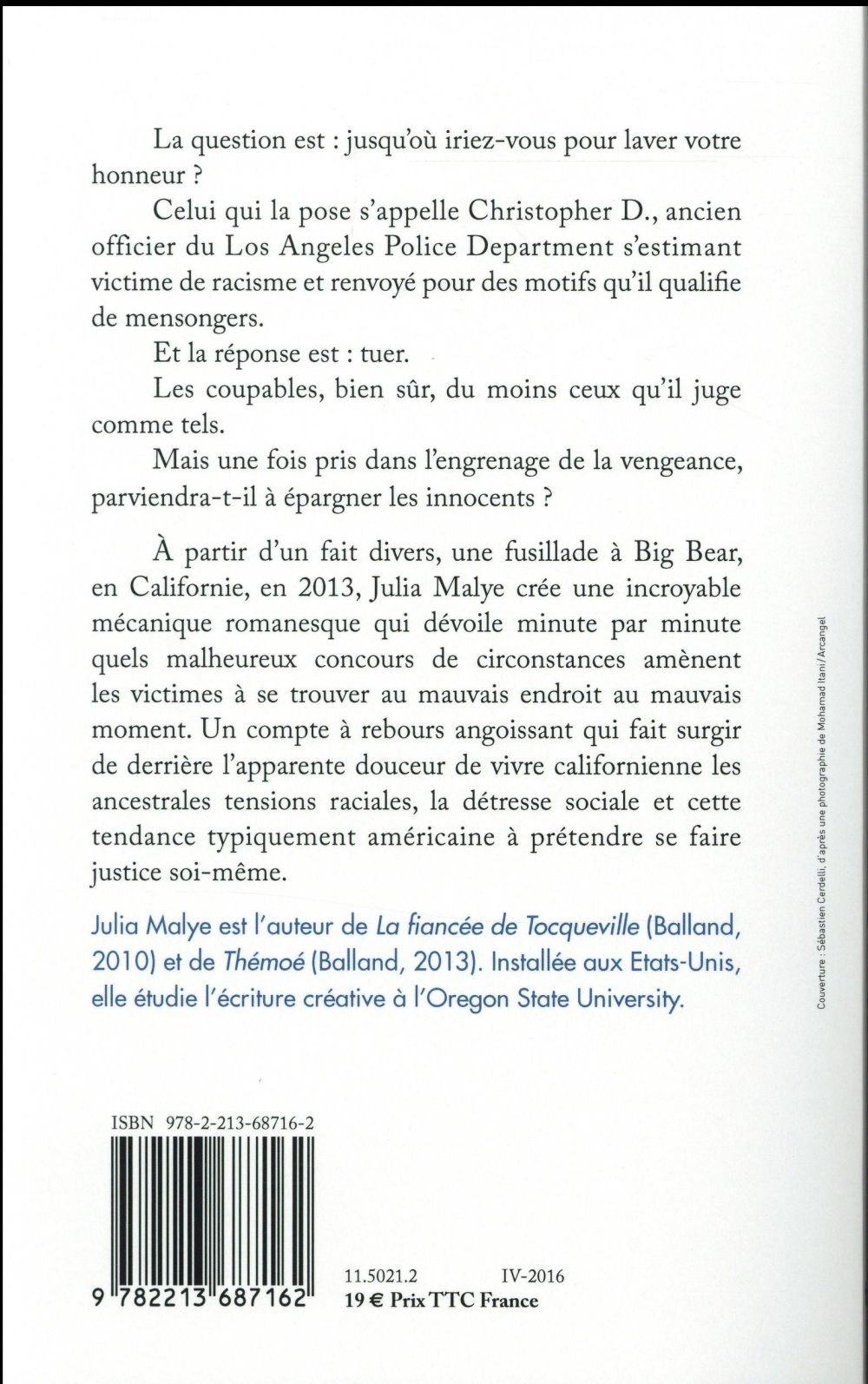 Back cover of Les fantômes de Christopher D. (IMPRESSION A LA DEMANDE)