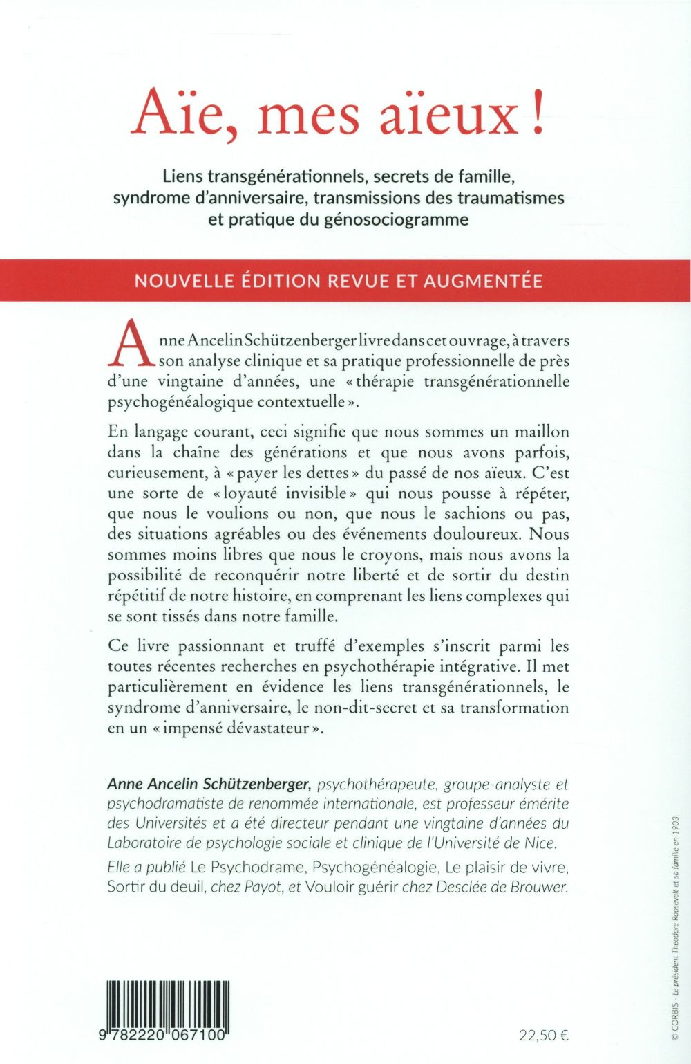 Back cover of Aïe, mes aïeux !