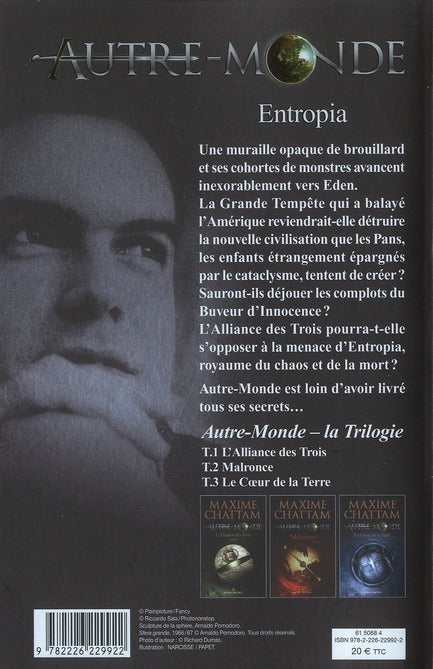 Back cover of Autre-Monde Tome 4 : Entropia