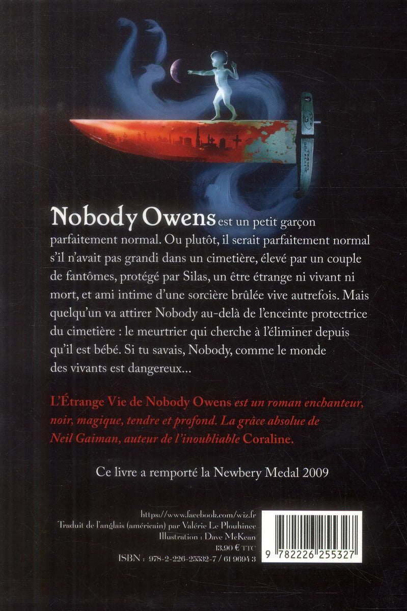 Back cover of L'étrange vie de Nobody Owens