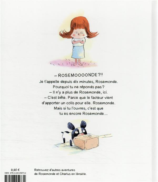Back cover of Rosemonde Tome 1 : tu parles d'un prénom
