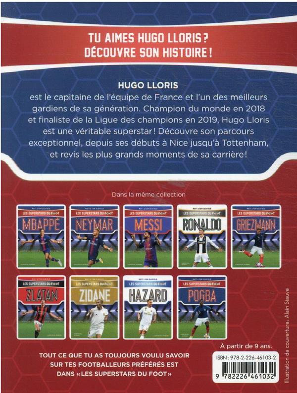 Back cover of Les superstars du foot : Lloris