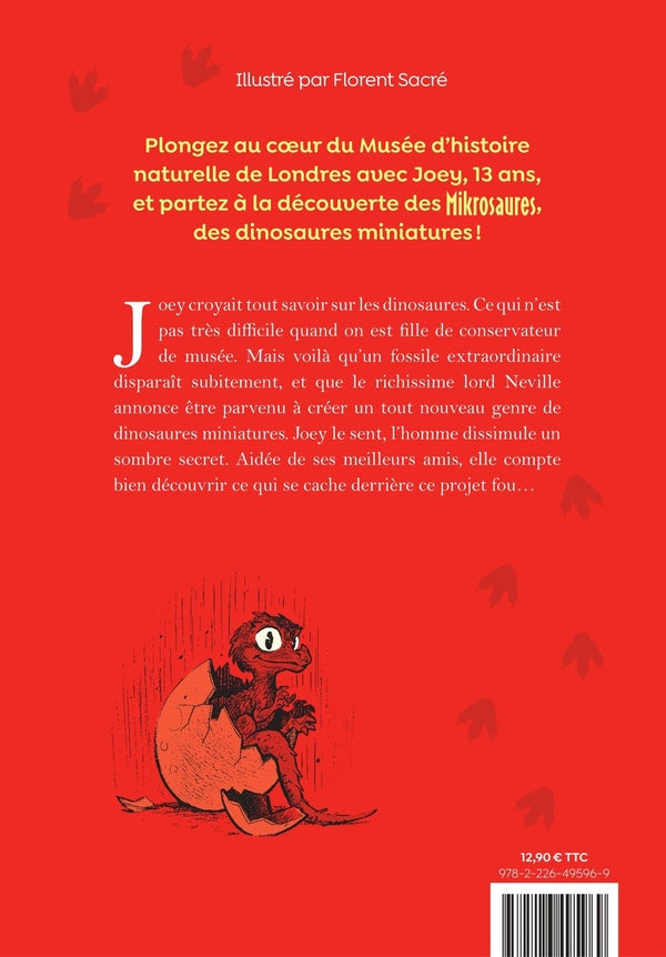 Back cover of Les Mikrosaures Tome 1 : Le Secret des dinosaures