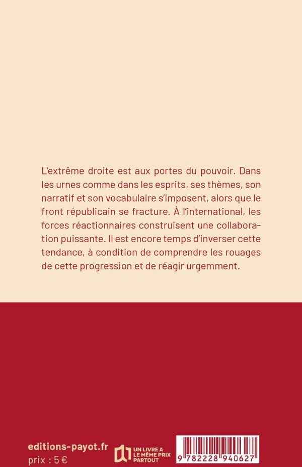 Back cover of Résister (édition 2026)