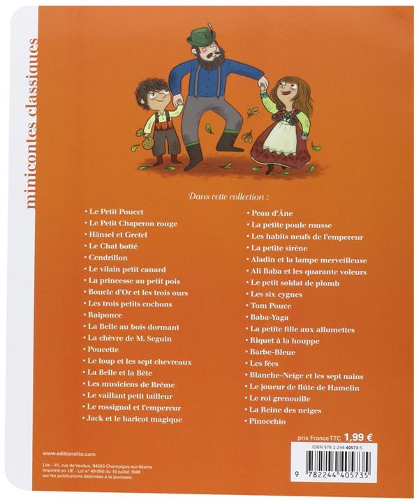 Back cover of Hänsel et Gretel