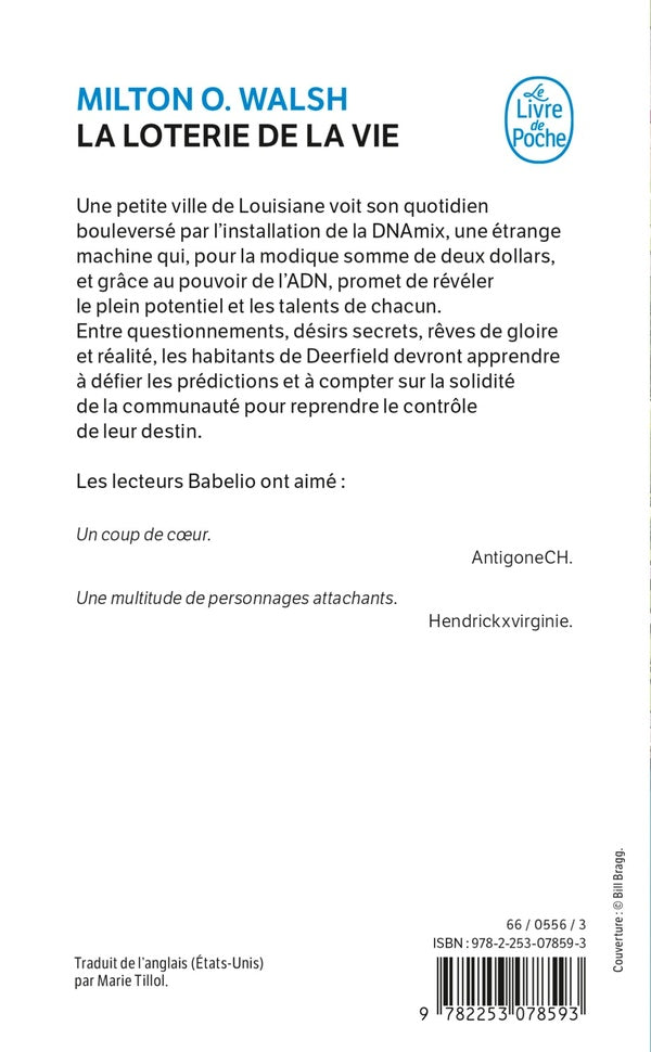 Back cover of La Loterie de la vie