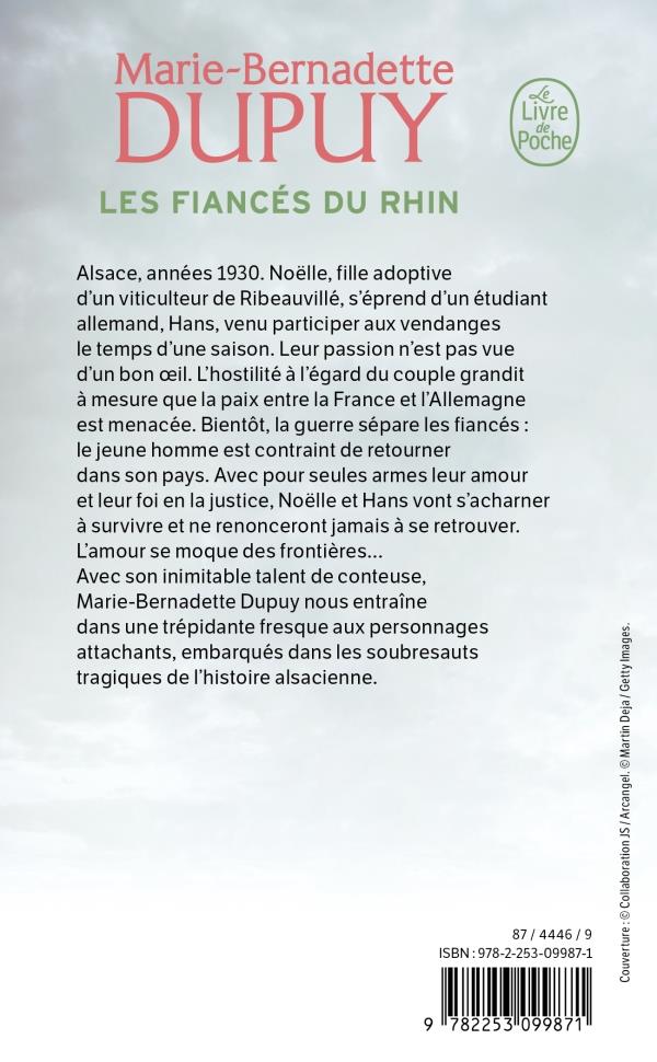 Back cover of Les fiancés du Rhin