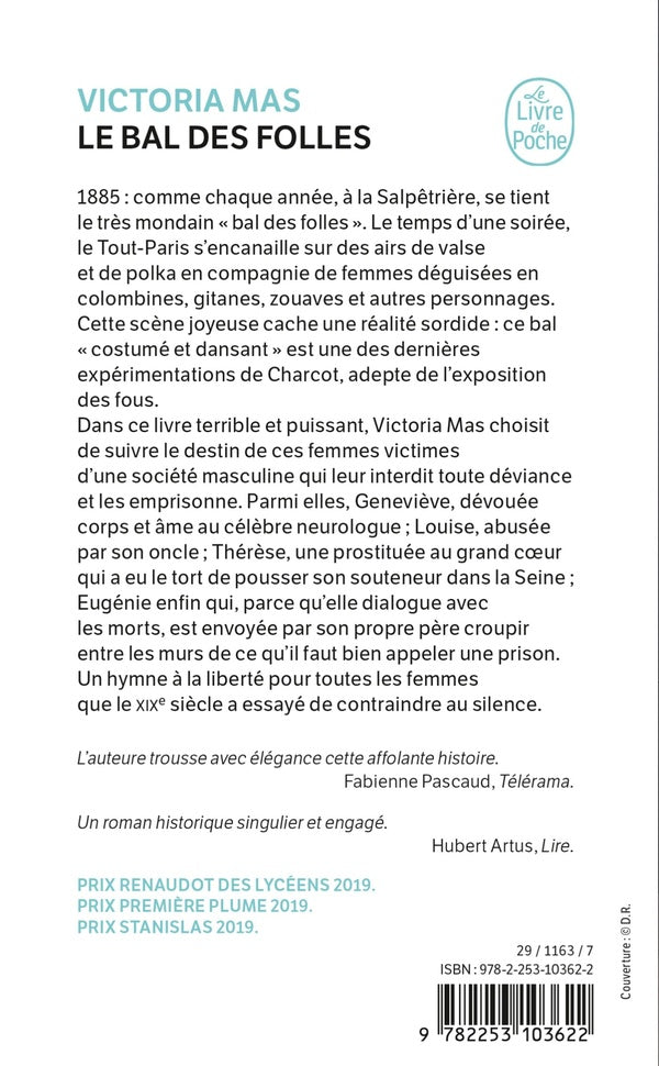 Back cover of Le bal des folles